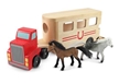 Melissa and Doug Horse Carrier Wooden Vehicles Play Set