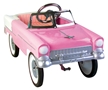 55 Classic Pink Metal Pedal Car