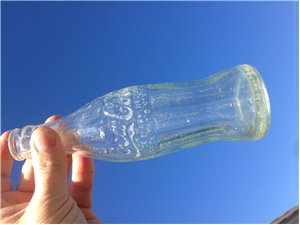 Antique 1915 Hobbleskirt Coca Cola Bottle Houston Texas