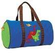 Dino Blue Quilted Duffle