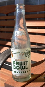 Fruit Bowl Beverage Collectible ACL Soda Bottle Houston Texas