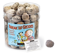 Bulk Break-Your-Own Geodes - Medium with Jar by Geocentral, Unopened geodes, Whole geodes to crack