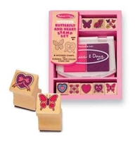 Melissa and Doug Butterfly & Heart Stamp Set