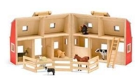 Fold & Go Mini Barn, Wildlife toys for kids, animal toys for kids, learn about animals