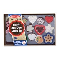 Cookie Decorating Set - Felt Food, felt food, felt cookie toy, felt food toy, kid play felt food, fe