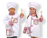 Chef Role Play Costume Set by Melissa and doug, lil chef set, girls chef set, kids chef set