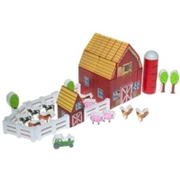 Melissa and Doug Farm Blocks 36 Piece Wooden Play Set