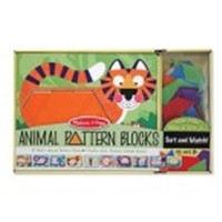 Melissa and Doug Animal Pattern Blocks Set