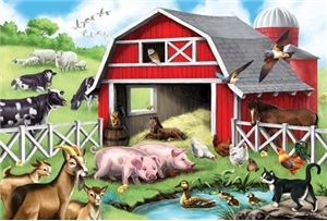 Melissa and Doug Farm Friends 24 Piece Floor Puzzle