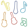Memory Shape Rubber Bands Music Assortment, Popular kids shapped rubber bands, Guitar, Saxaphone