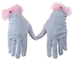 Rose Applique Gloves by Schylling, little girls gloves, pink and white small gloves, pretend play