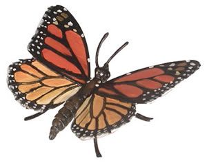Monarch Butterfly Hidden Kingdom Insects, butterfly toys, butterfly model, plastic butterfly toy, bu