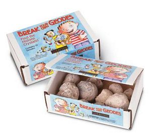 boxed break your own geodes, geode, geodes, kids geodes, brazillian geodes, crack open geodes, geode