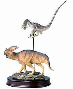Dinosaur Statues - Velociraptor vs. Protoceratops 