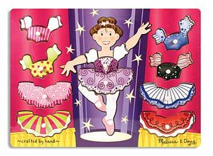 Ballerina Dress-Up Mix'n Match Peg Puzzle