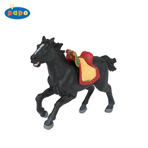 Papo Viking Horse-Black Toy Model