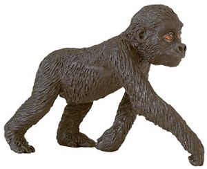 Wild Safari Wildlife Lowland Gorilla Baby Toy Model