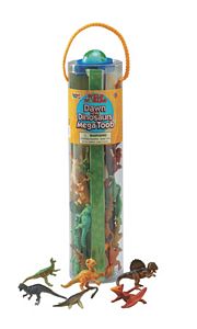 Safari Dawn of the Dinosaurs Mega Toob, dinosaur play set, dinosaur small replicas, dinosaur toys