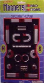 Deluxe Magnet Set (24 piece) Magnet kit, Set of magnets, toysmith magnet set for kids