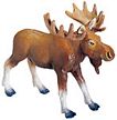 Wild Safari Forest Moose Adult Replica Toy