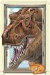 T-Rex Window Dinosaur Poster (Laminated)