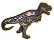 Dinosaur Days Puzzle Tyrannosaurus Rex 300 Piece, Two Feet