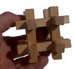 3-D Wooden Brain Teaser Puzzle-Wood Block Ball