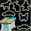 Glow Silly Shaped Rubber Bands
