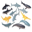 Mini Shark and Whale Models-12 pack
