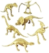 6" Toy Skeleton Dinosaurs - 12 Pack