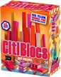 Citiblocs 50 Piece Hot Colors Wooden Building Set