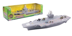 MotorMax 18&quot; Aircraft Carrier Playset with Realistic Sounds