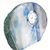 Blue Polished Agate Slab Clock w/ Cut Base 9" 8.7 lbs 