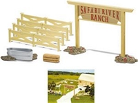 Wild Safari River Ranch Set, ranch toys, kids ranch gift set, Safari Farm collectibles and farm toy 