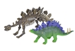 Stegosaurus Figurine with Skeleton Replica