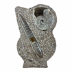 Standing Ammonite Fossil Sculpture Piece 11.5" Office Home Decor