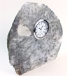 Natural Polished Agate Slab Clock w/ Cut Base 8" 7.15 lbs 