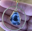 Gold Plated Ring w/ Geode Necklace 