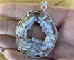 Geode Slice Pendant w/ Prongs