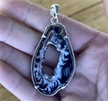 Geode Slice Pendant w/ Prongs