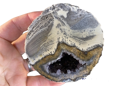 Miniature geode half from Jalisco, Mexico