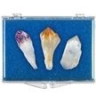 Quartz, Amethyst, & Citrine Points Educational Box