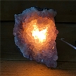 Large Amethyst Cluster Lamp 6"