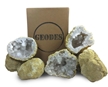 Break Crack Open Moroccan Quartz Crystal Geodes Boxed Gift Pack (10 Geodes)