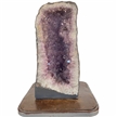 Large Amethyst Cathedral 61.7 Lbs Purple Amethyst Geode Color Crystal 19.25” Display