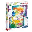 Clementoni Puzzle 2X20 Supercolor Funny Dinos