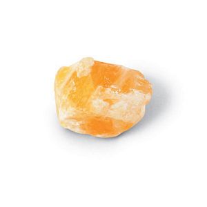 Calcite Orange Mineral Rock W Bag