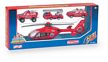 Action City Fire Helicopter W/3 Vehicles - Die Cast/Plastic