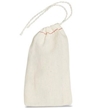 Cream White Cloth Cotton Parts Bag - 3 x 5"