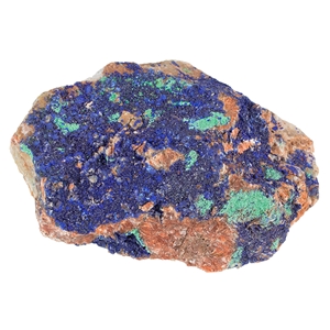 Azurite Malachite Druzy Rock Mineral Specimen